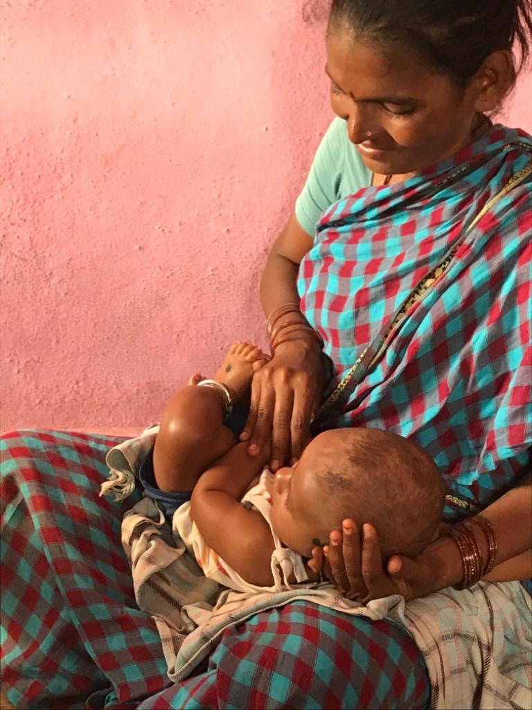 Mallamma and her baby